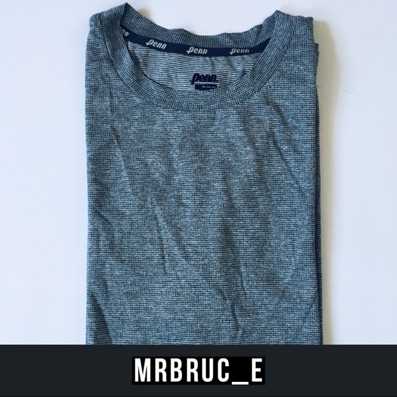 Penn Athletic T-Shirt Heather Navy  (M) - Picture 1 of 7